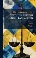 Cover: Ordonnantien, Statuten, Edicten Ende Placcaerten - Hutson Street Press