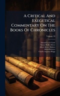 Cover: A Critical And Exegetical Commentary On The Books Of Chronicles - Hutson Street Press