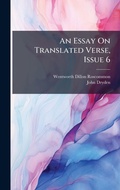 Cover: An Essay On Translated Verse, Issue 6 - Hutson Street Press