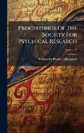 Cover: Proceedings Of The Society For Psychical Research - Hutson Street Press