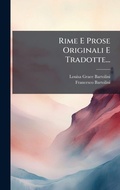 Cover: Rime E Prose Originali E Tradotte... - Hutson Street Press