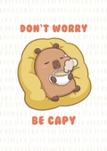 Cover: Purple Chill Capybara Notebook - Capyfun