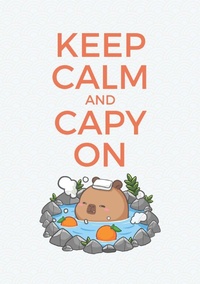 Enlarge image Cover: Teal Onsen Capybara Notebook - Capyfun