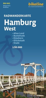 Abbildung von: Radwanderkarte Hamburg West RW-HH1 - Esterbauer
