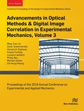 Cover: Advancements in Optical Methods & Digital Image Correlation in Experimental Mechanics, Volume 3 - River Publishers
