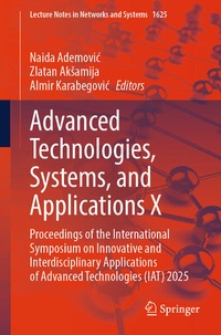 Enlarge image Cover: Advanced Technologies, Systems, and Applications X - Springer