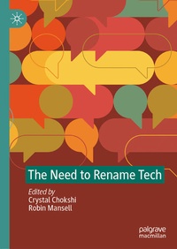 Enlarge image Cover: The Need to Rename Tech - Palgrave Macmillan