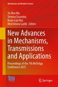 Enlarge image Cover: New Advances in Mechanisms, Transmissions and Applications - Springer