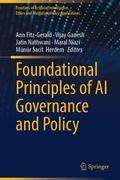 Cover: Foundational Principles of AI Governance and Policy - Springer