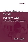 Cover: Avizandum Statutes on Scots Family Law - Edinburgh University Press