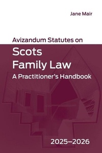 Abbildung von: Avizandum Statutes on Scots Family Law - Edinburgh University Press