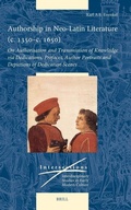 Cover: Authorship in Neo-Latin Literature (c. 1350-c. 1650) - Brill