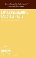 Cover: Expressive Meaning and Speech Acts - Brill