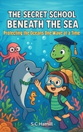 Cover: The Secret School Beneath The Sea. Protecting Oceans One Wave At A Time - Earth Angel Books
