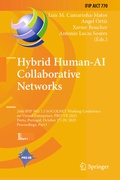 Cover: Hybrid Human-AI Collaborative Networks - Springer