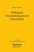 Abbildung von: Haftung für Greenwashing auf dem Finanzmarkt - Mohr Siebeck