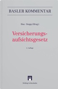 Cover: Versicherungsaufsichtsgesetz (VAG) - Helbing & Lichtenhahn