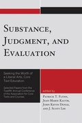 Cover: Substance, Judgment, and Evaluation - University Press of America