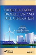 Cover: Hydrogen Energy Production and Fuel Generation - Wiley