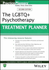 Abbildung von: The LGBTQ+ Psychotherapy Treatment Planner - Wiley