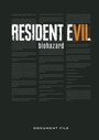 Cover: Resident Evil 7: Biohazard Document File - Dark Horse Books