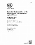 Cover: Report of the Committee on the Elimination of Discrimination Against Women, Seventy-fifth Session - United Nations