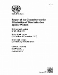 Cover: Report of the Committee on the Elimination of Discrimination Against Women, Seventy-third Session - United Nations