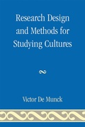 Cover: Research Design and Methods for Studying Cultures - AltaMira Press
