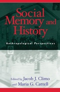 Cover: Social Memory and History - AltaMira Press
