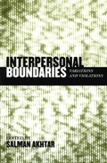 Cover: Interpersonal Boundaries - Jason Aronson, Inc.