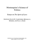 Cover: Montesquieu's Science of Politics - Bloomsbury eBooks US