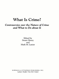 Enlarge image Cover: What Is Crime? - Rowman & Littlefield Publishers