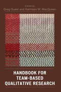 Cover: Handbook for Team-Based Qualitative Research - AltaMira Press