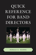Cover: Quick Reference for Band Directors - Rowman & Littlefield Education