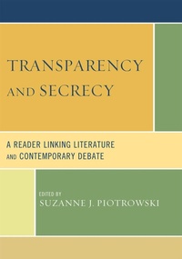 Bild: Transparency and Secrecy - Lexington Books