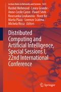Cover: Distributed Computing and Artificial Intelligence, Special Sessions I, 22nd International Conference - Springer
