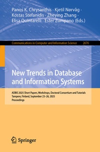 Enlarge image Cover: New Trends in Database and Information Systems - Springer