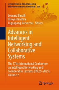 Enlarge image Cover: Advances in Intelligent Networking and Collaborative Systems - Springer