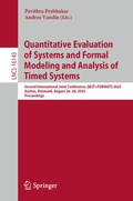 Cover: Quantitative Evaluation of Systems and Formal Modeling and Analysis of Timed Systems - Springer