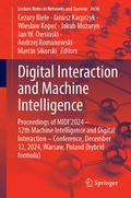 Cover: Digital Interaction and Machine Intelligence - Springer
