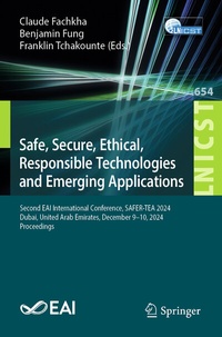 Enlarge image Cover: Safe, Secure, Ethical, Responsible Technologies and Emerging Applications - Springer