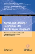 Bild: Speech and Language Technologies for Low-Resource Languages - Springer