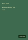 Cover: Records of Later Life - Antigonos Verlag