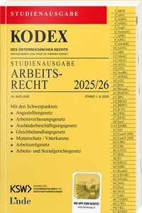 Abbildung von: KODEX Studienausgabe Arbeitsrecht 2025/26 - Linde