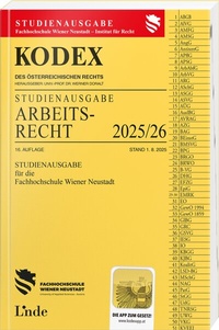 Abbildung von: KODEX Studienausgabe Arbeitsrecht FH Wr. Neustadt 2025/26 - Linde