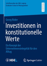 Abbildung von: Investitionen in konstitutionelle Werte - Springer Gabler