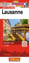 Cover: Hallwag Stadtplan Lausanne - Hallwag K&uuml;mmerly+Frey