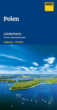 Abbildung von: ADAC Länderkarte Polen 1:700.000 - ADAC Kartografie ein Imprint von MAIRDUMONT