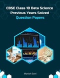 Cover: CBSE Class 10 Data Science Previous Years Solved Question Papers - Poorav Publications