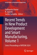 Cover: Recent Trends in New Product Development and Smart Manufacturing, Volume 1 - Springer